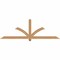 Ekena Millwork Redmond Smooth Timber Gable Bracket, Western Red Cedar, 84"W x 28"H x 3 1/2"D x 3 1/2"F, 8/12 Pitch GBW084X28X0404RED00SWR - alternate 1